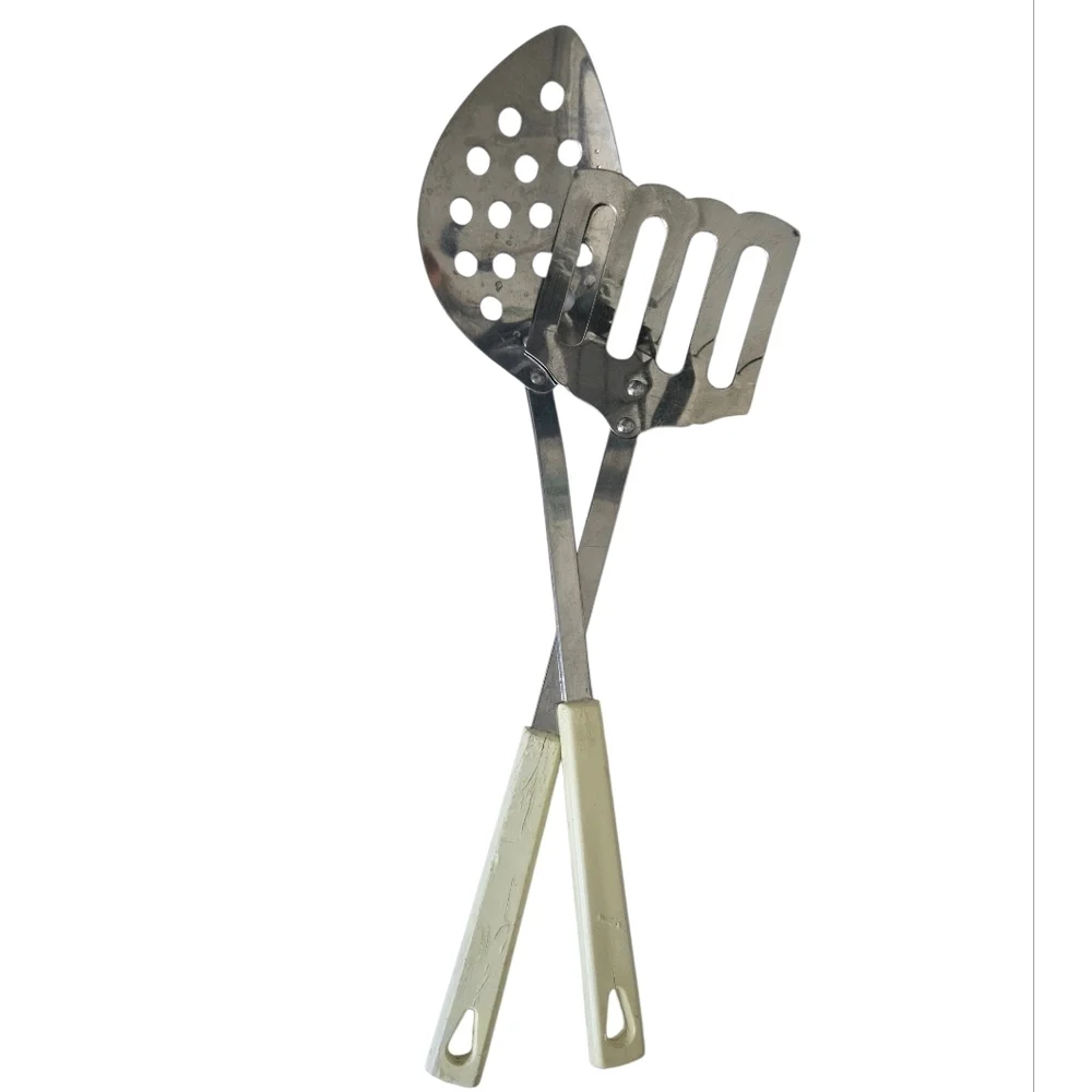 Vintage Kaylan Stainless Steel Spatula & Slotted Spoon